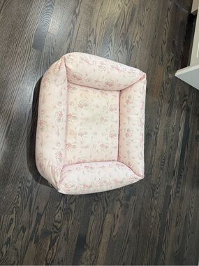 LoveShackFancy Pink Floral Pet Bed